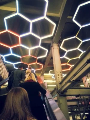 Surreal subway station experiences abound...
