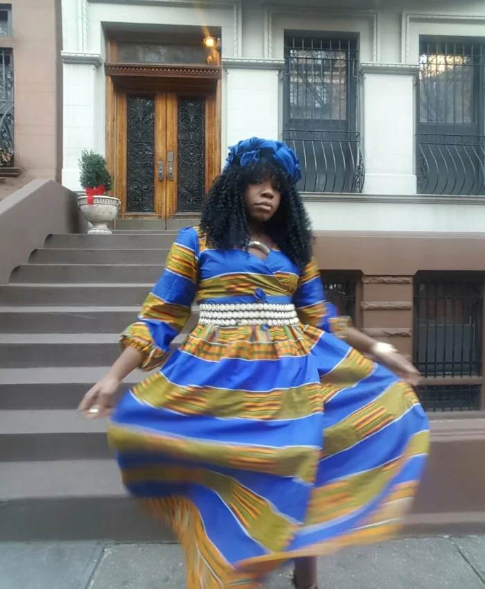 Queen Adwoa's Closet Ghanaian Kente Dress 9.jpeg