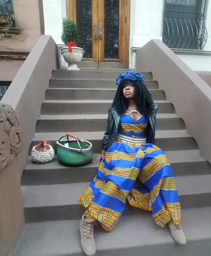 Queen Adwoa's Closet Ghanaian Kente Dress 2.jpeg