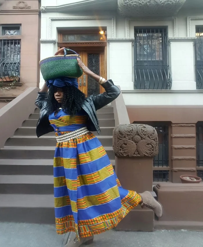 Queen Adwoa's Closet Ghanaian Kente Dress 6.jpeg