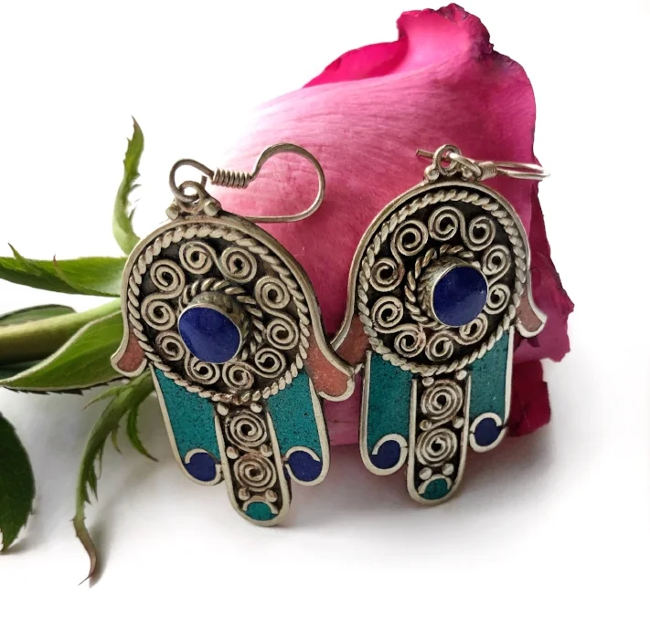 Buy Hand of Fatima Earrings