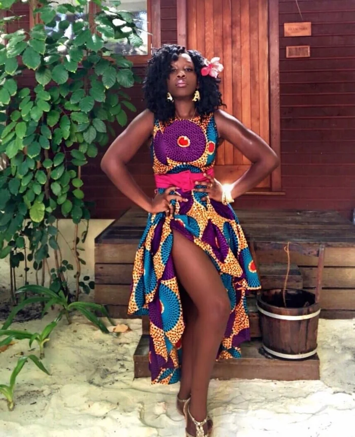 Queen Adwoas%22s Closet Ankara print dress.JPG