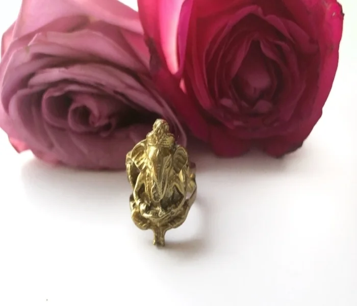 Brass Ganesha Ring for Sale