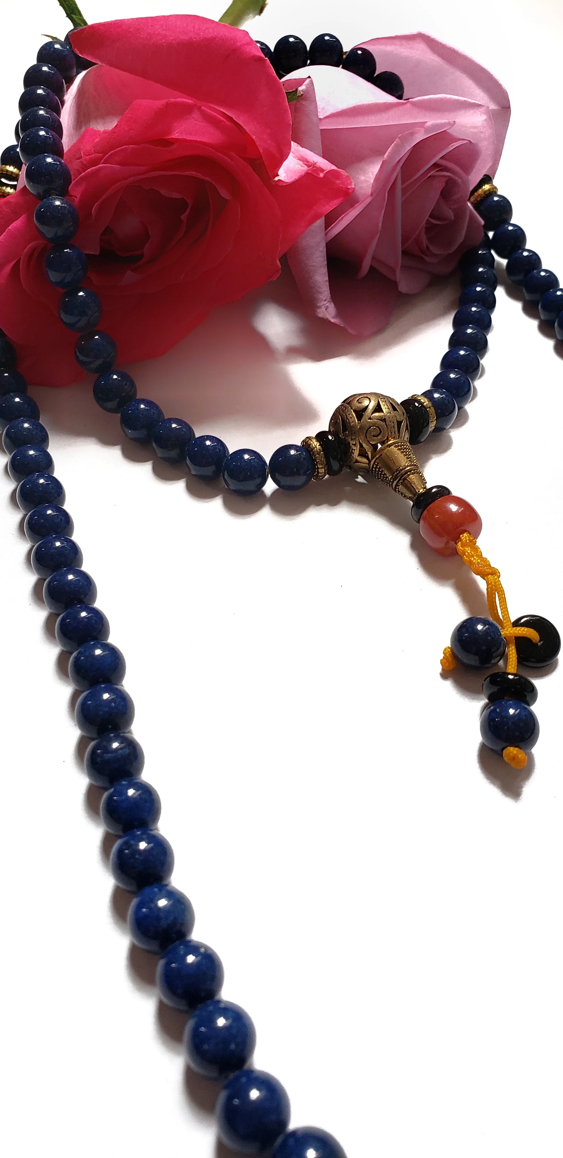 Buy Lapis Mala Prayer Necklace