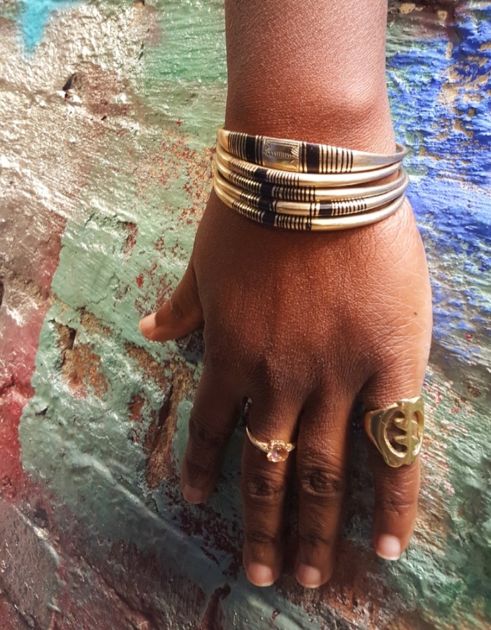 Buy Etched Tuareg Silver Bracelet