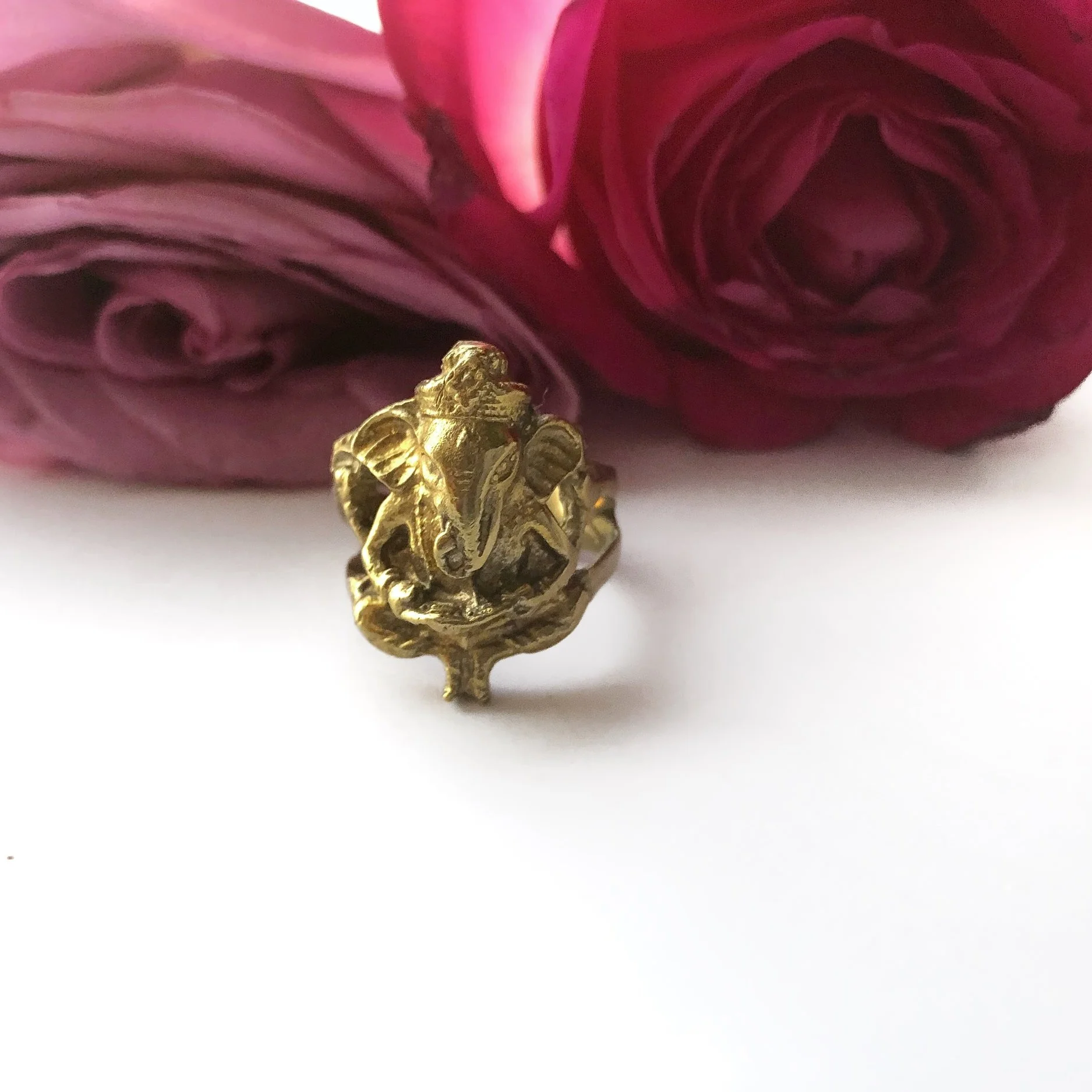Golden Ganesha Ring
