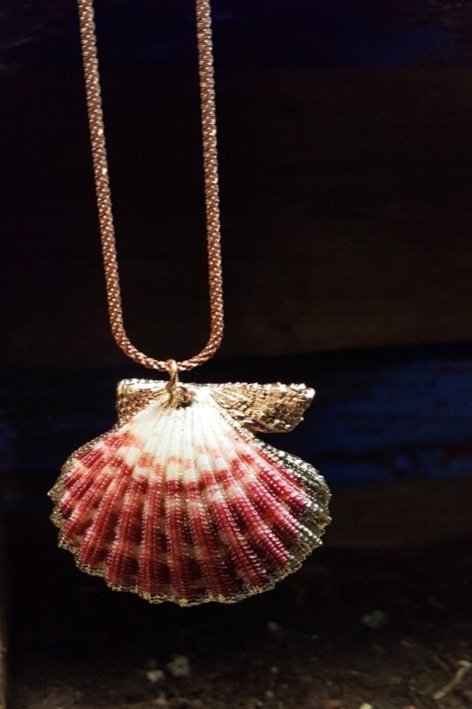 Queen Adwoa's Closet Rose Gold Clam Shell Necklace