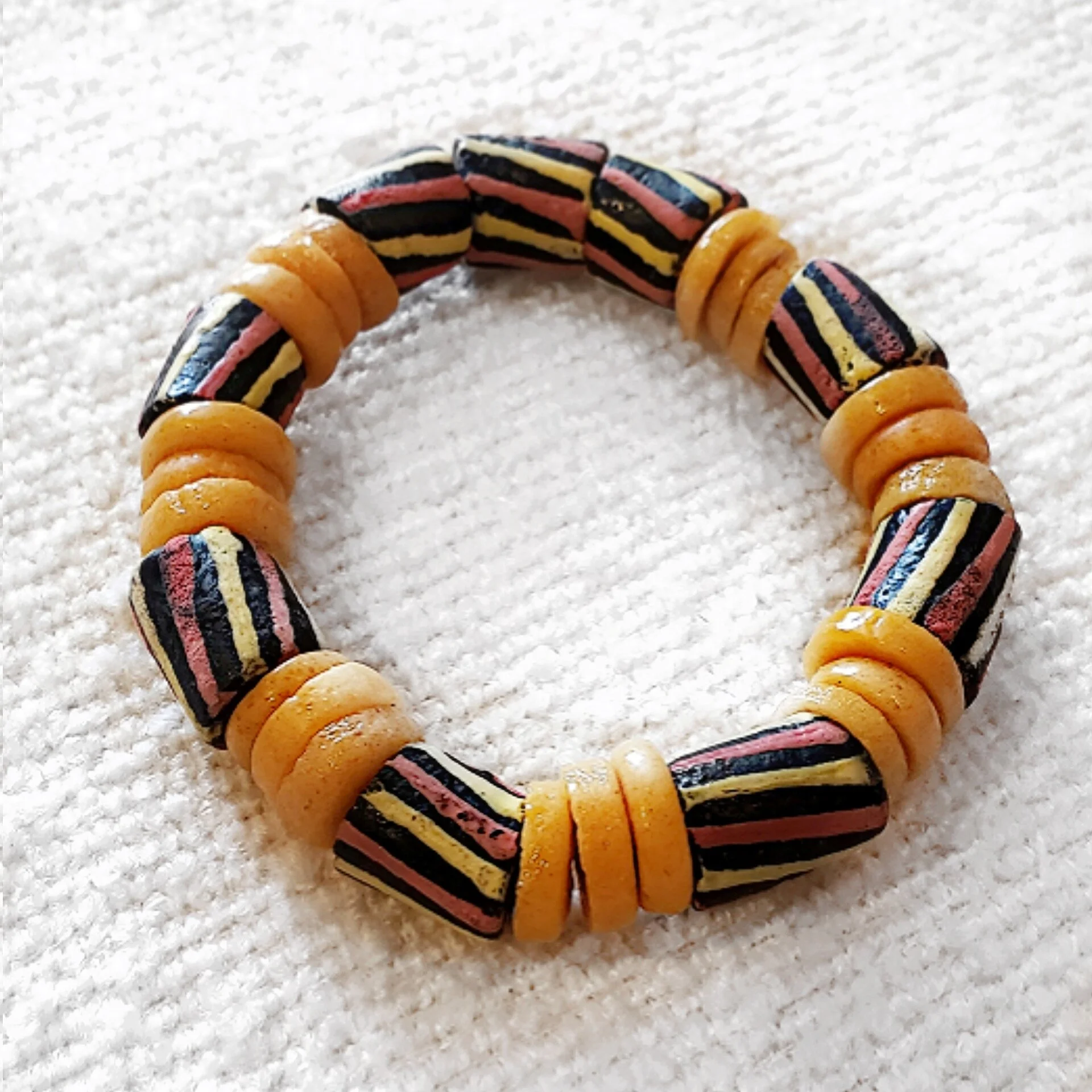 Queen Adwoa's Closet Extra Large Glass Bead Bracelet
