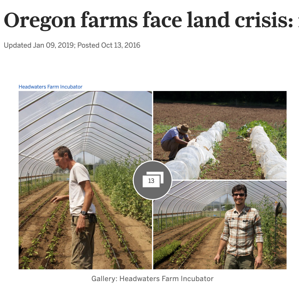 Oregon Farms Face Land Crisis