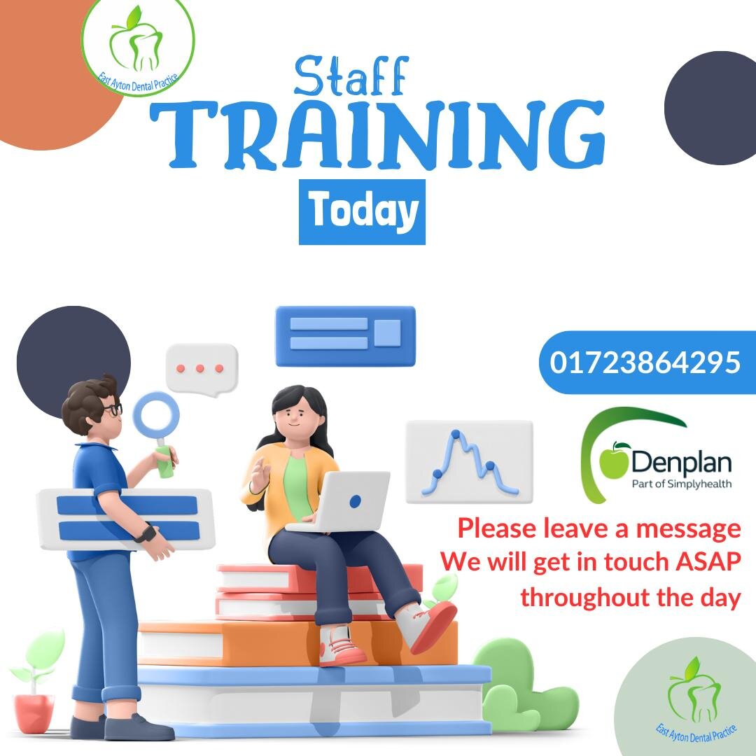 Staff training today ☎01723864295 Leave a message with your contact details, we will contact you throught the day during breaks
 #eastaytondentalpractice #eastaytondental #denplan #privatedentistry #stafftraining