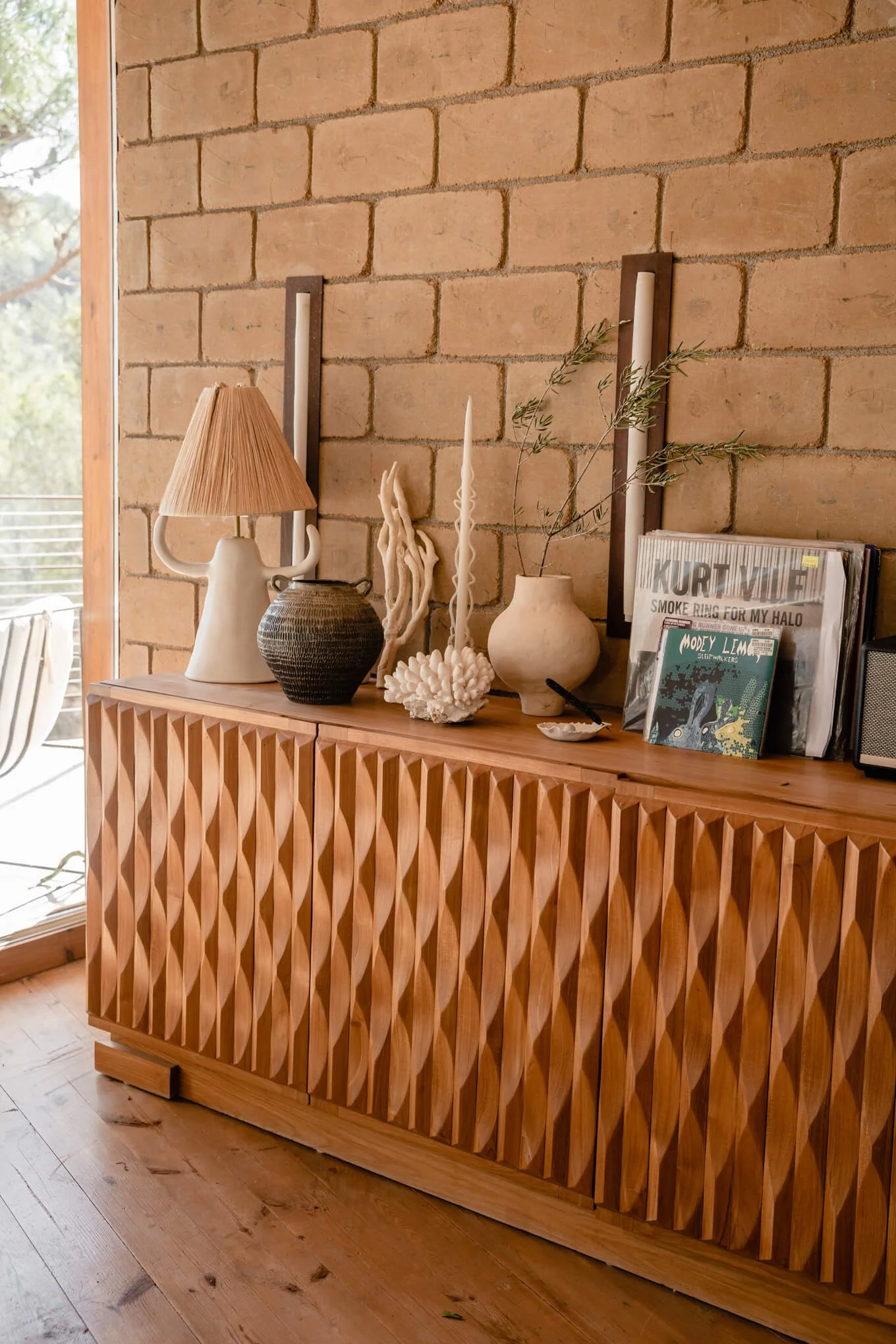 Detail shot of Casa Pinion interior design – ceramics and decor