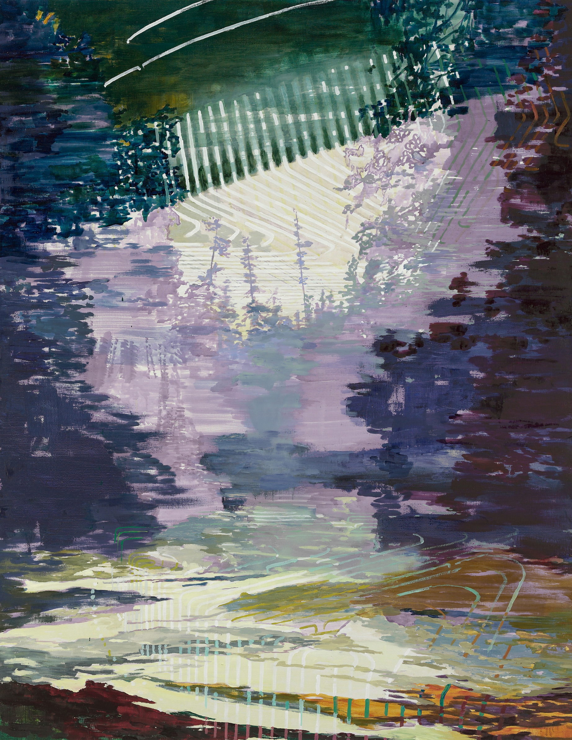 Neon Night Sky, 2009, 180 x 140 cm, oil on canvas