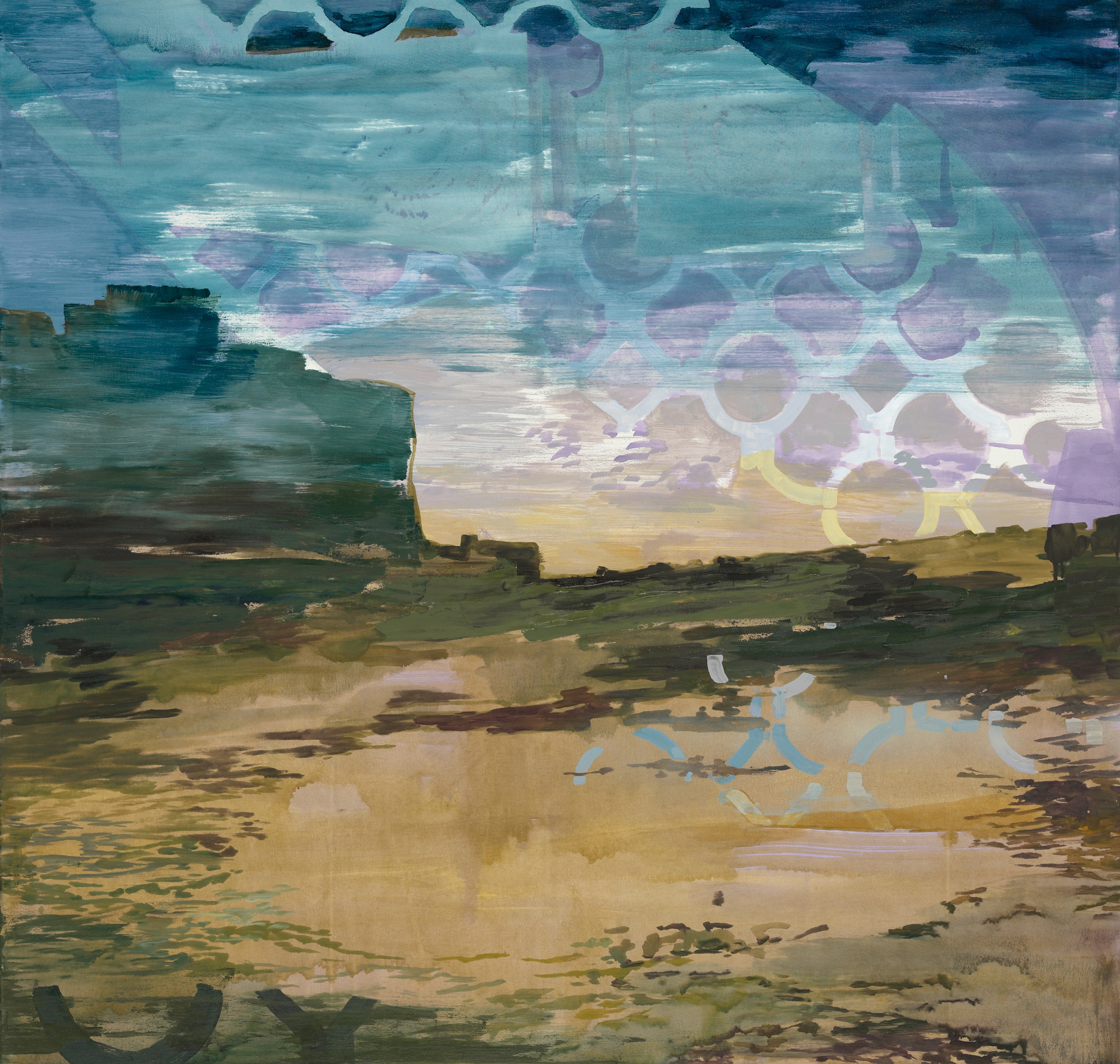 Gitter, 2009, 125 x 120 cm, oil on canvas
