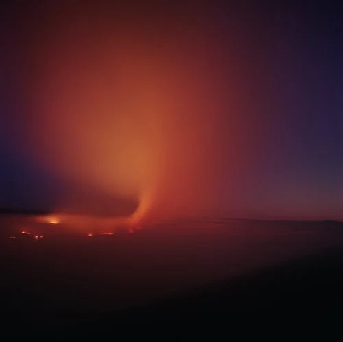 Fire, Easter night, Chase County, Kansas. 1991.