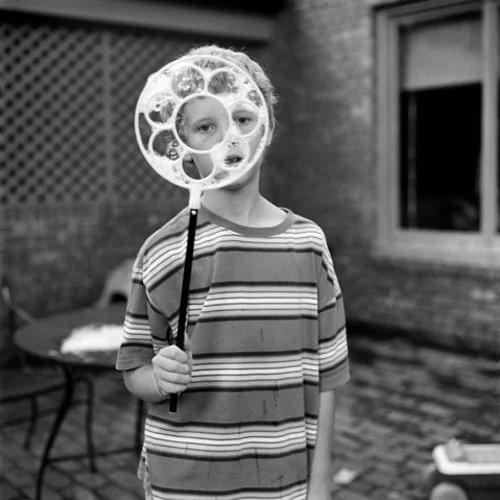 Will with Bubble Wand, Monroe, Louisiana. 2000.