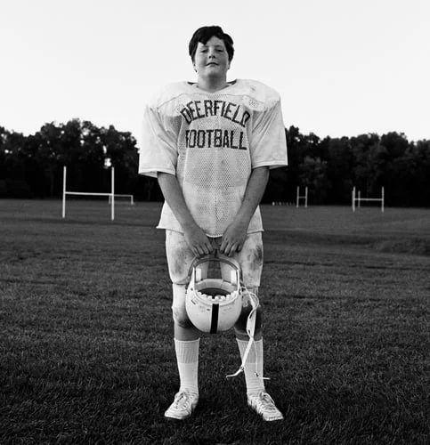 John, Freshman Football, Deerfield Academy. 1985. From "Boys Will Be Men."
