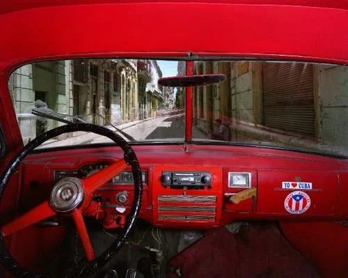 Calle Sol and Cuba, Habana Vieja, Looking North from Alberto Rojas's 1951 Plymouth, May 23, 1998, Havana, Cuba