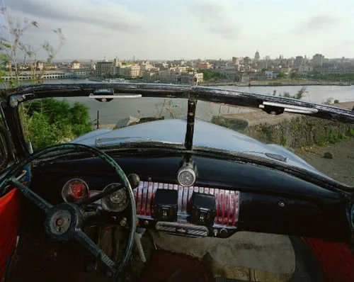 View of Havana from El Cristo de Casa Blanca, Looking South from Ricardo Maya Silveira's 1951 Chevrolet, May 24, 1998