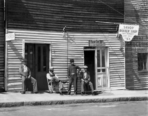 Barber Shop, Southern Town, 1936