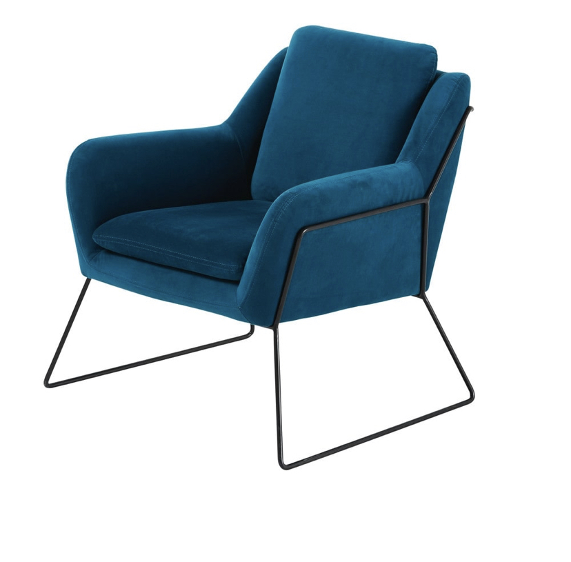 Blue Velvet Armchair £376.50