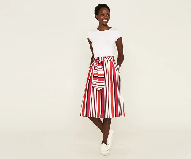 Stripe Midi Skirt £18
