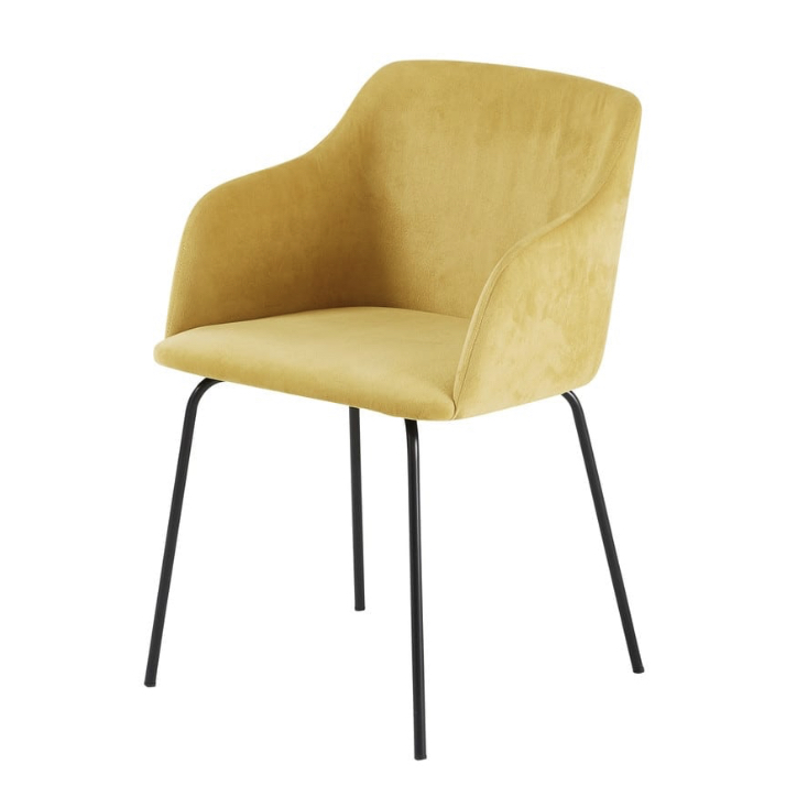 Mustard Velvet Armchair £156