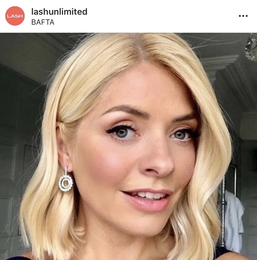 As seen on Holly Willoughby @lashunlimited instagram