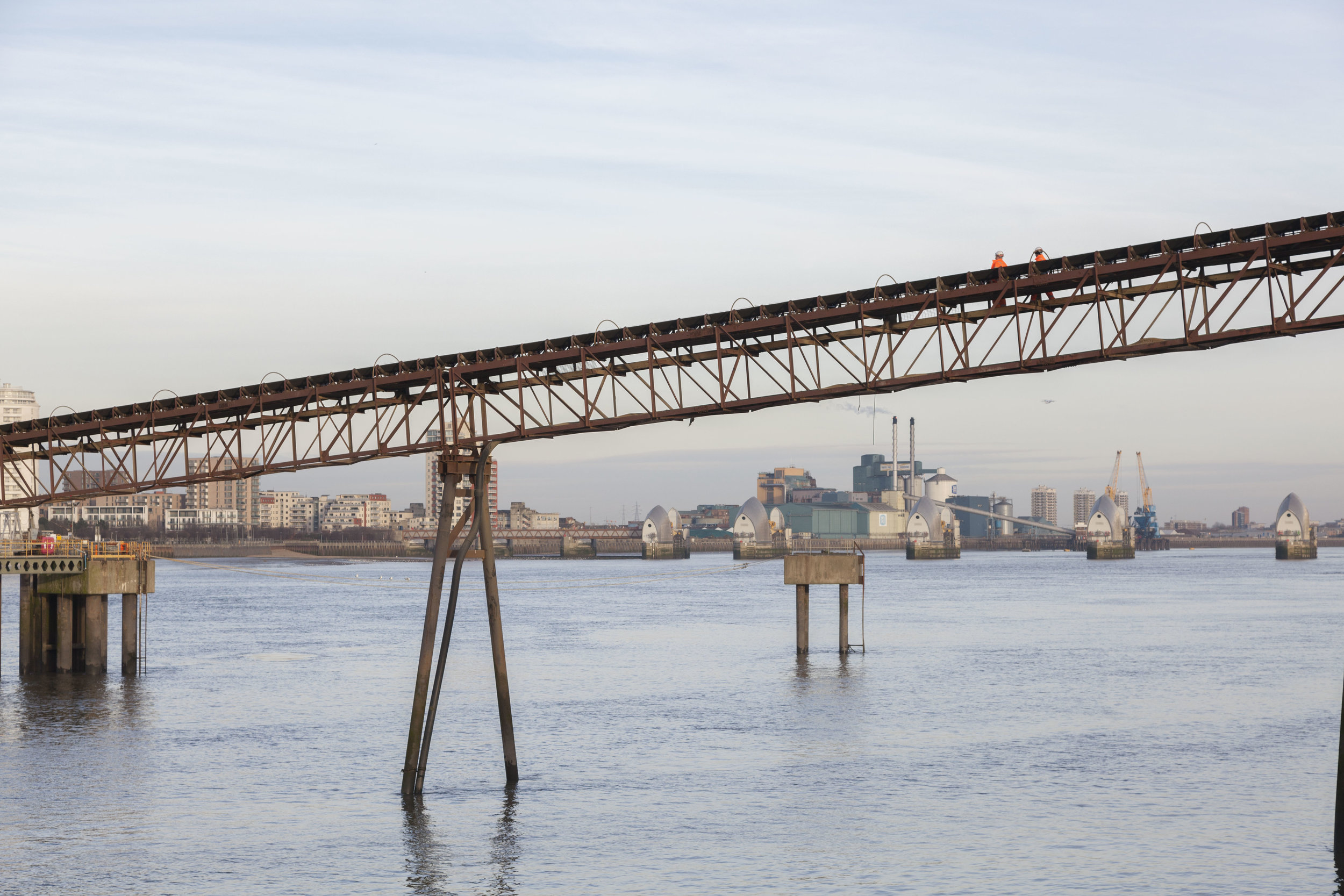  The Industrial River project documents industrial architecture along the Thames and rivers in the south east, at quiet and still moments - machinery silent, people largely absent. London’s history and growth as a city is so inextricably linked to th