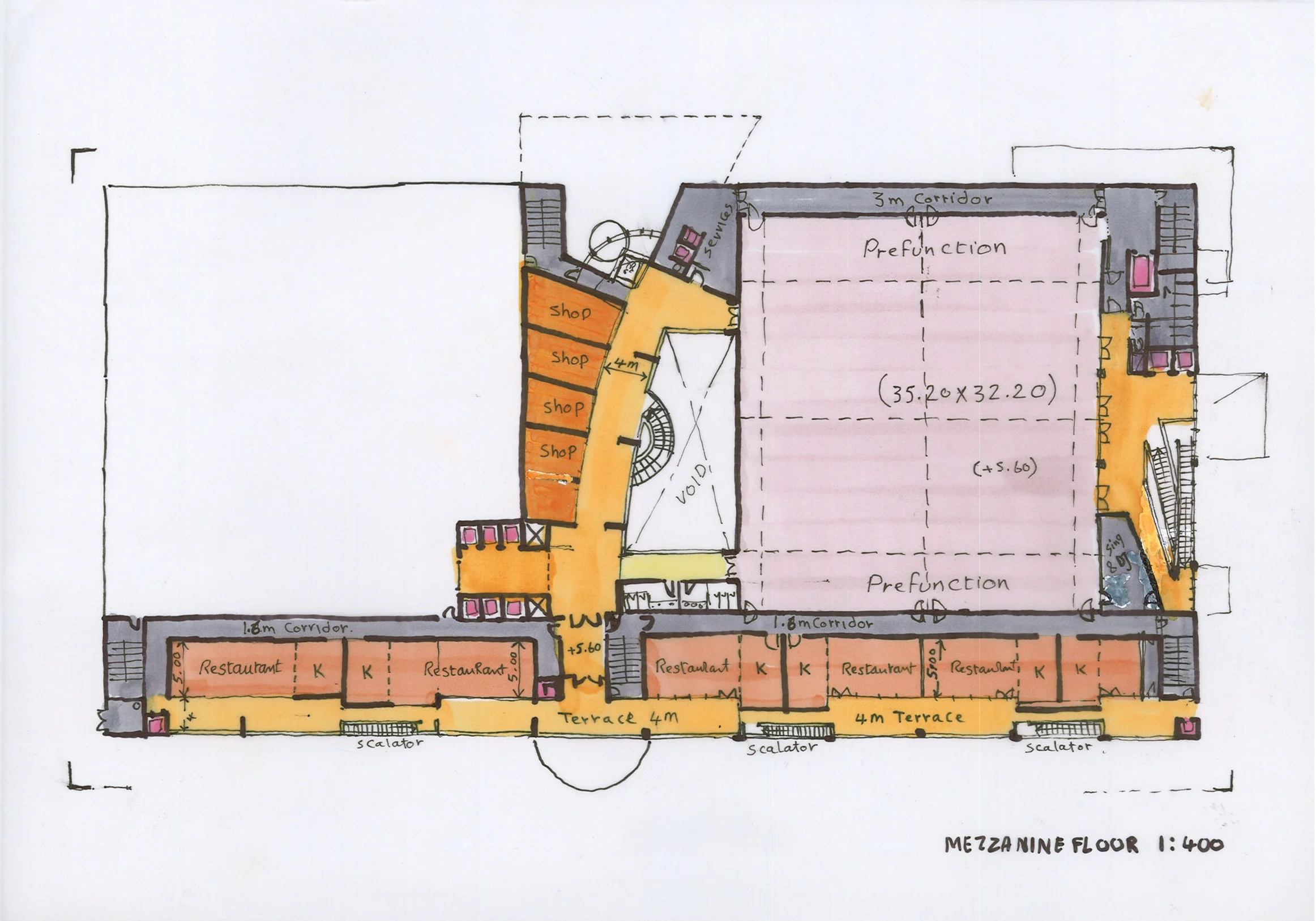 Mezzanine Floor Plan Sketch