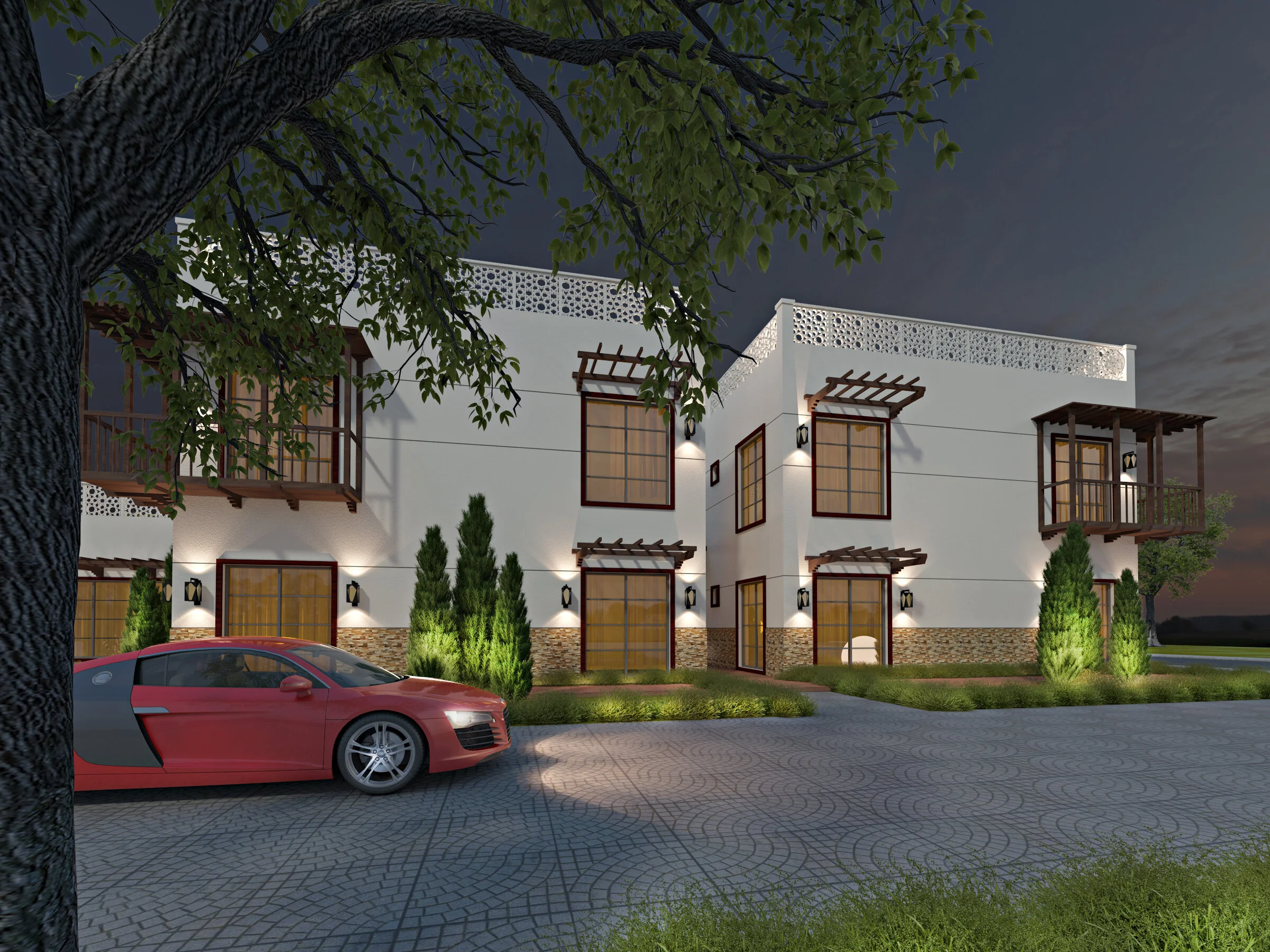 spanish style chalet design