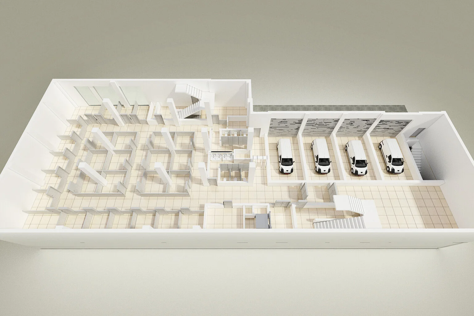 3D models of cold store facility