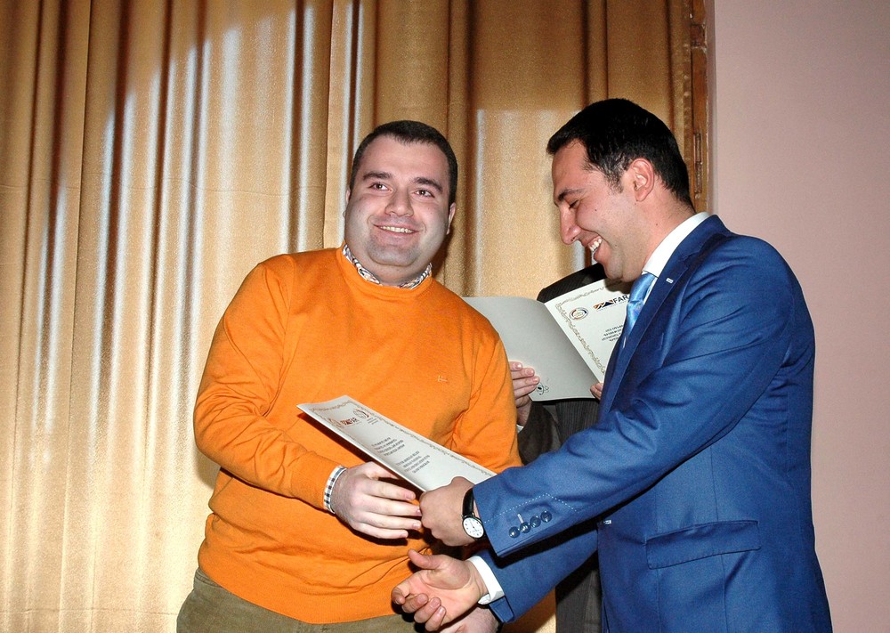 22.Gevorg Vardanyan giving certificates to ANSEF 2014 awardees (1).JPG