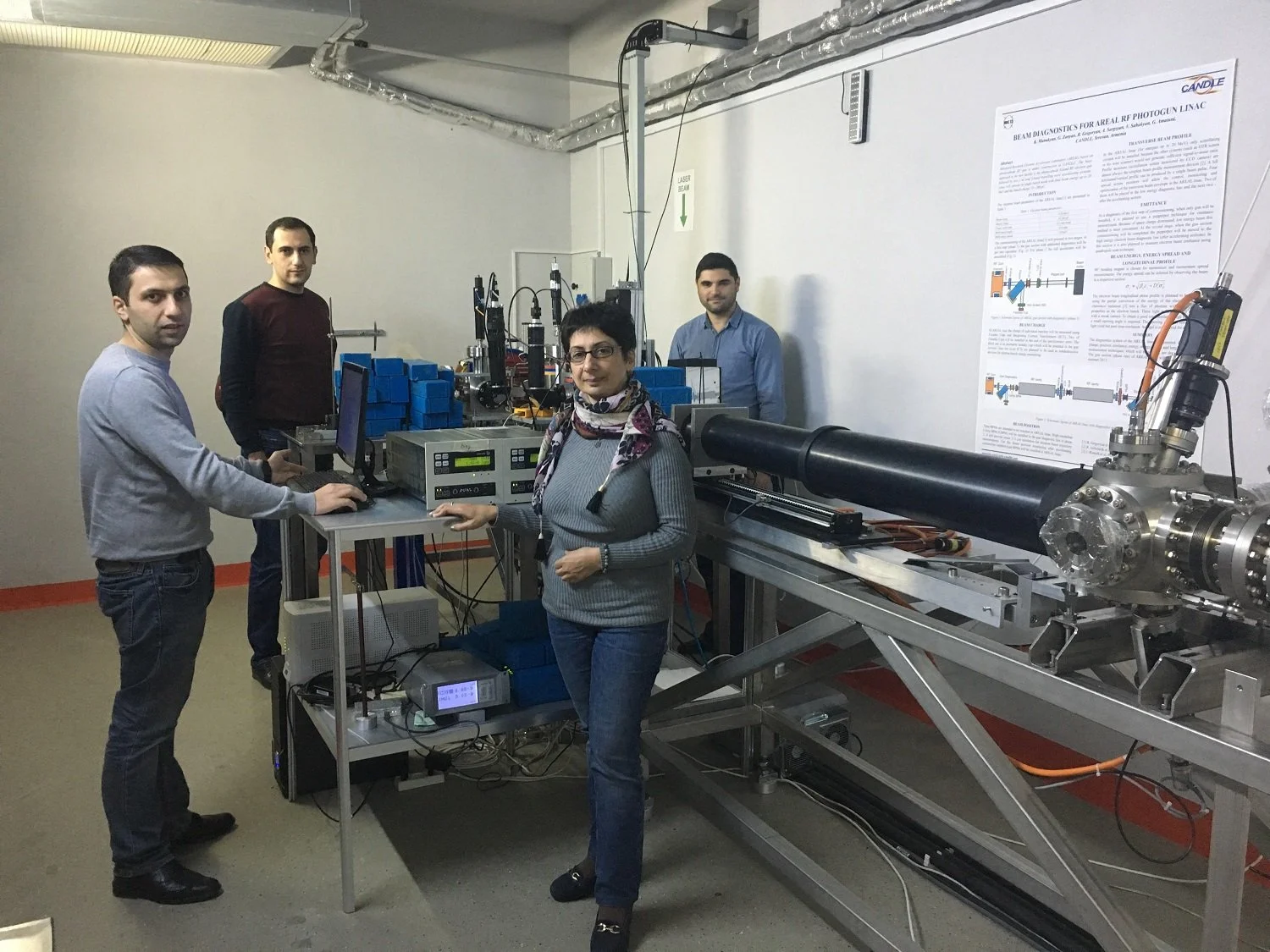 10. ANSEF PS hepth 4458 research group in the tunnel of AREAL accelerator in the tunnel of AREAL accelerator..jpg