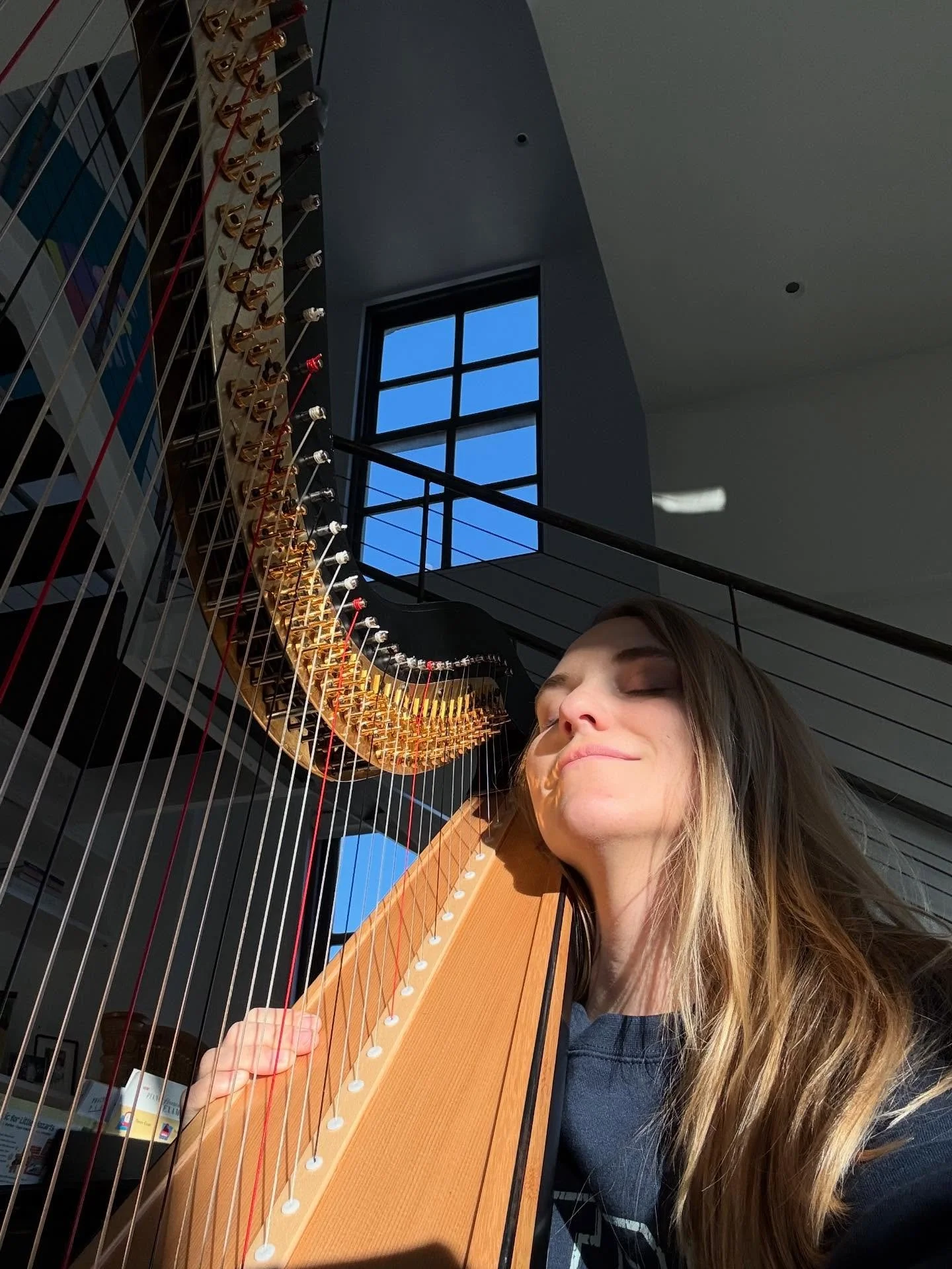 Our love was a slow burn, I tried to leave you once or twice, but now I don&rsquo;t think I could live without you. Diaries of someone who didn&rsquo;t choose their own instrument but now I really love it after 34 years together #harp #lovestory lol