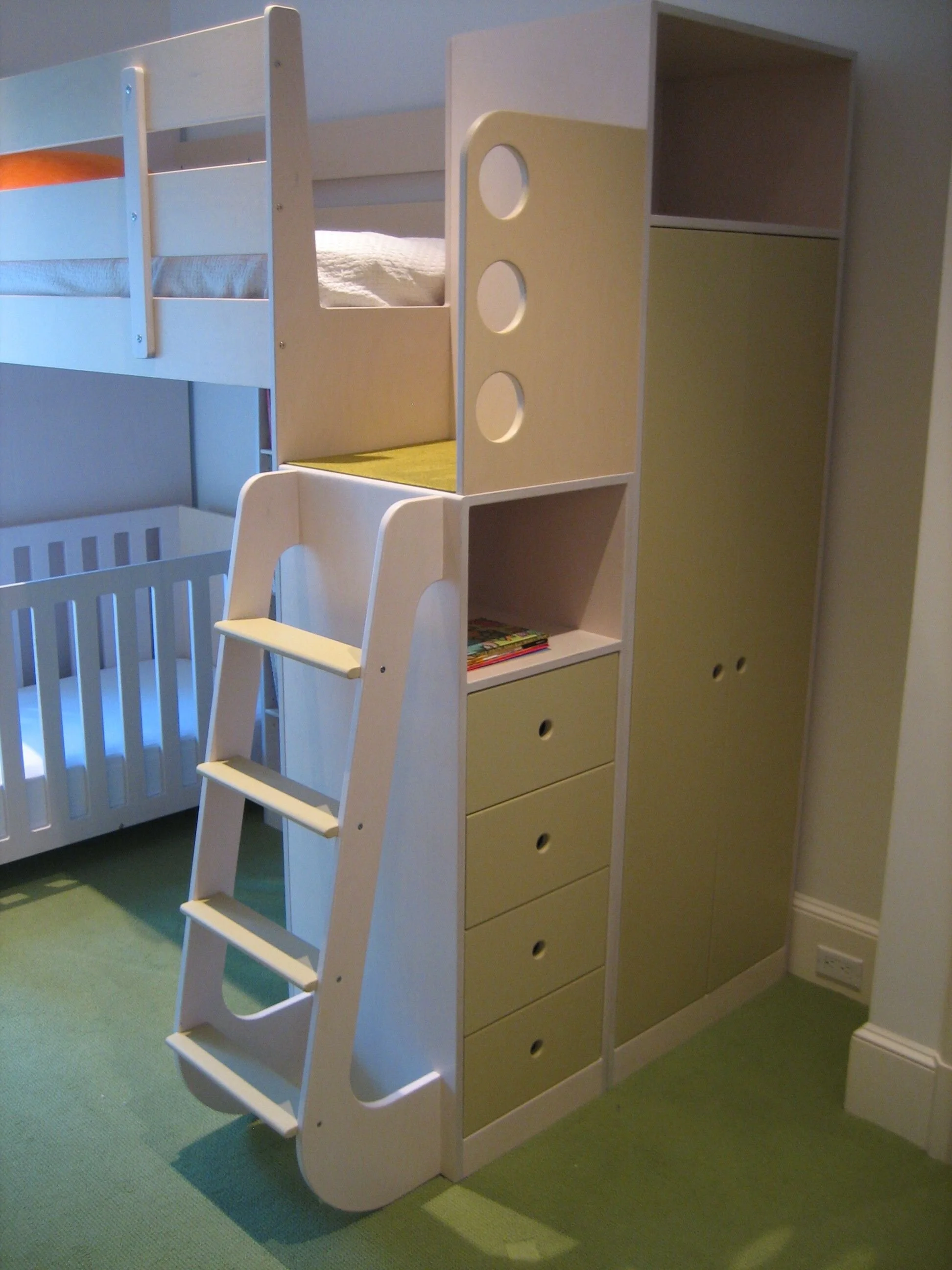 bunk bed over crib