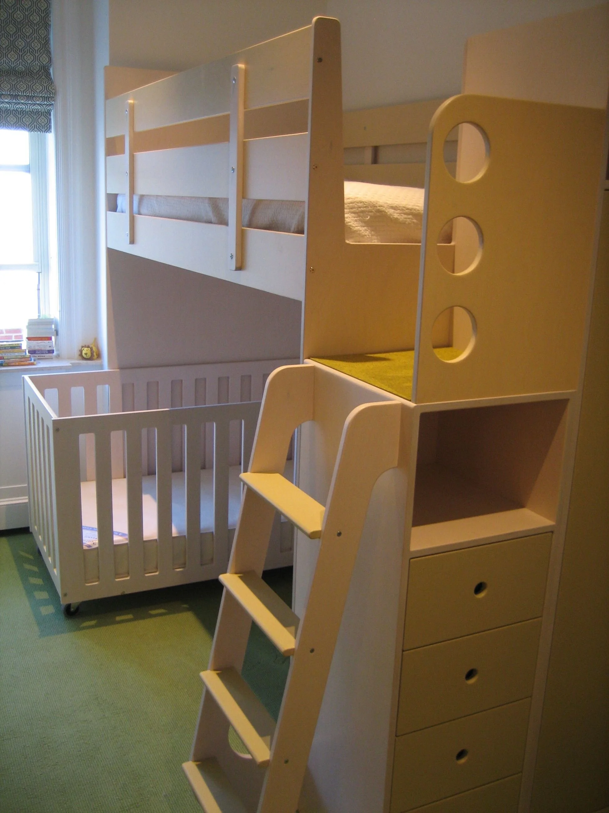 bunk bed over crib