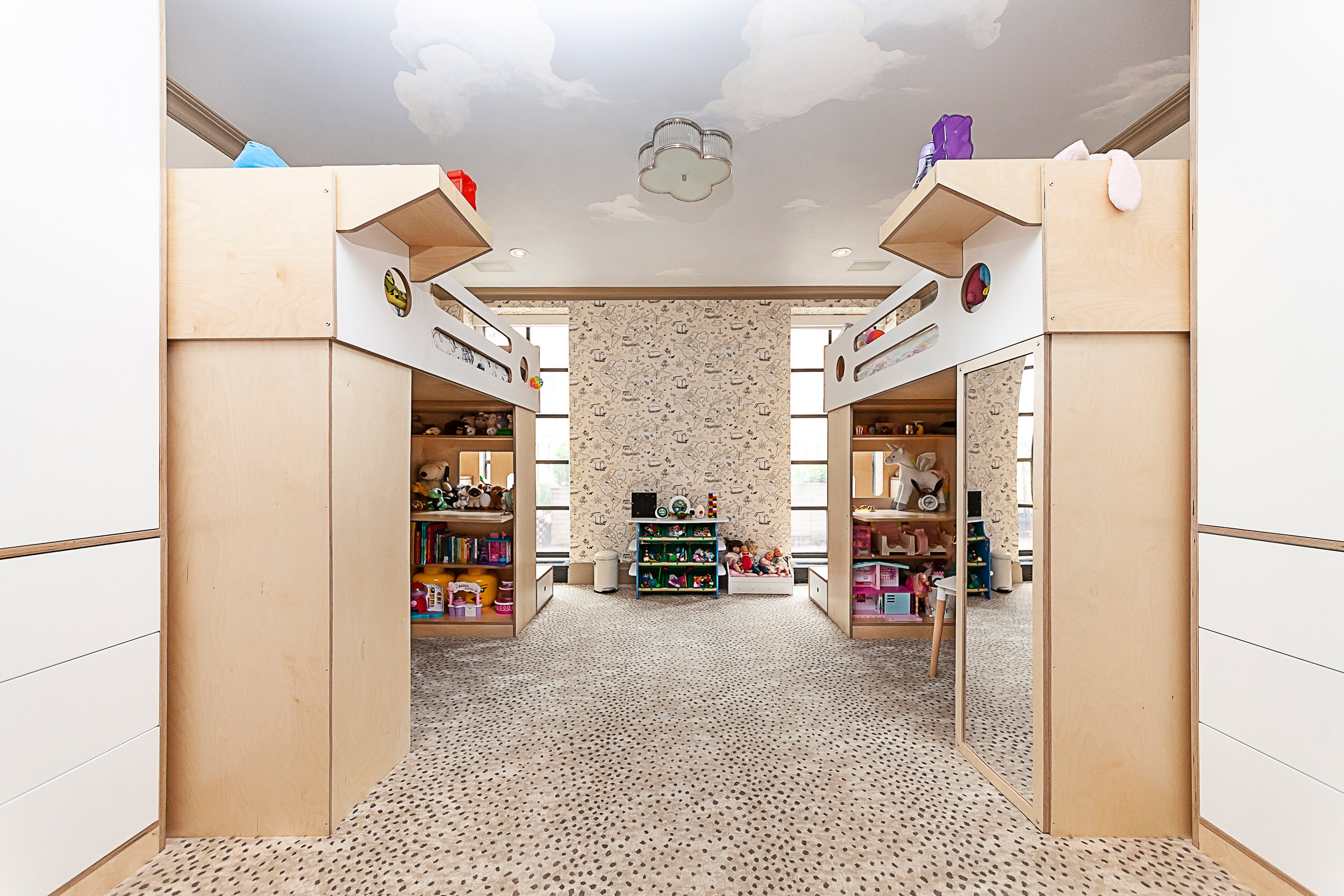 Two Dumbo Loft beds for a siblings sharing room.