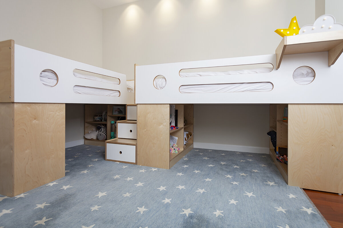 Dumbo Loft Bed Low (phase 1) for children under six.