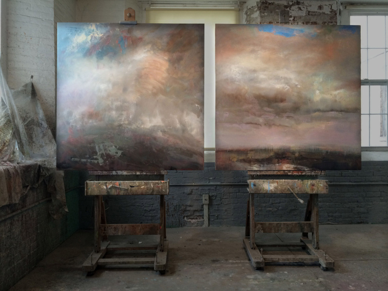 52 x 104 inches - diptych
