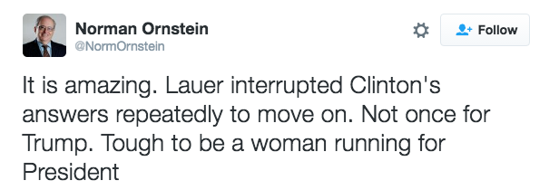 Twitter @NormOrnstein