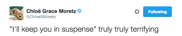 @ChloeGMoretz, Twitter