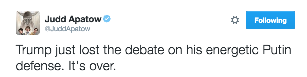 @JuddApatow, Twitter