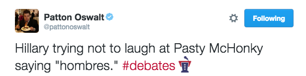 @pattonoswalt, Twitter