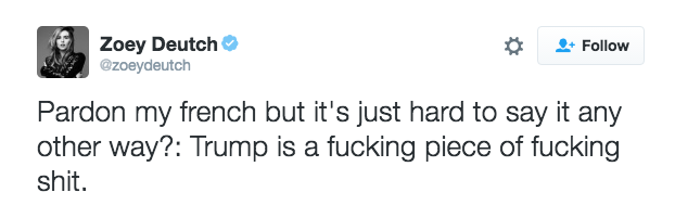 @zoeydeutch, Twitter