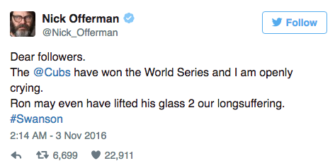 Twitter, @Nick_Offerman