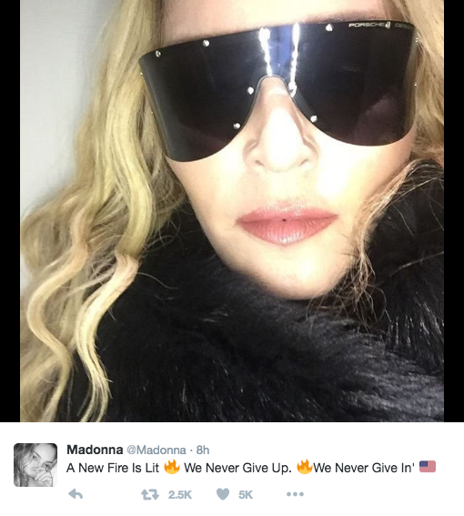 Twitter, @Madonna