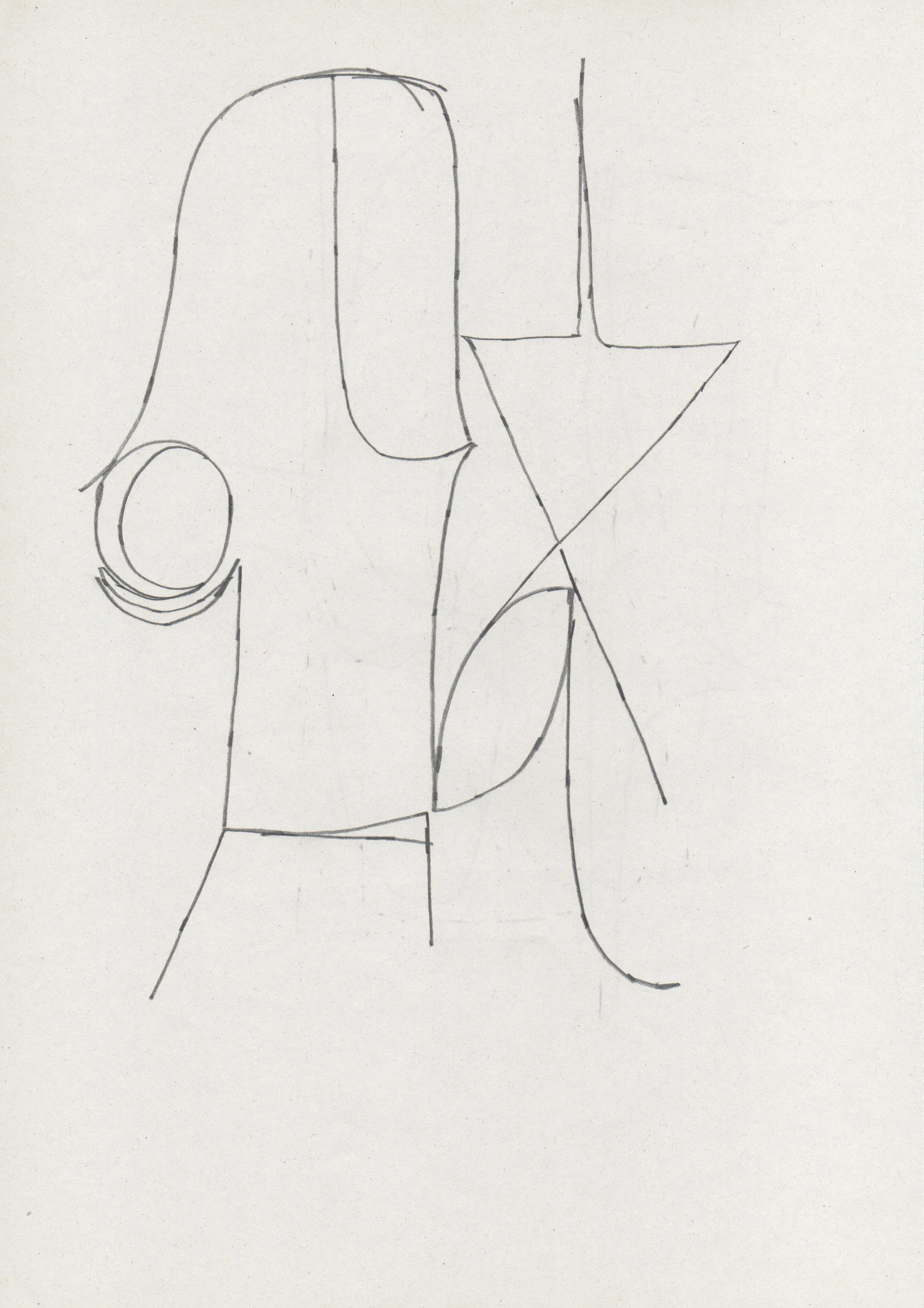 pencil on paper, 29 x 21 cm / 11.5 x 8.25 in