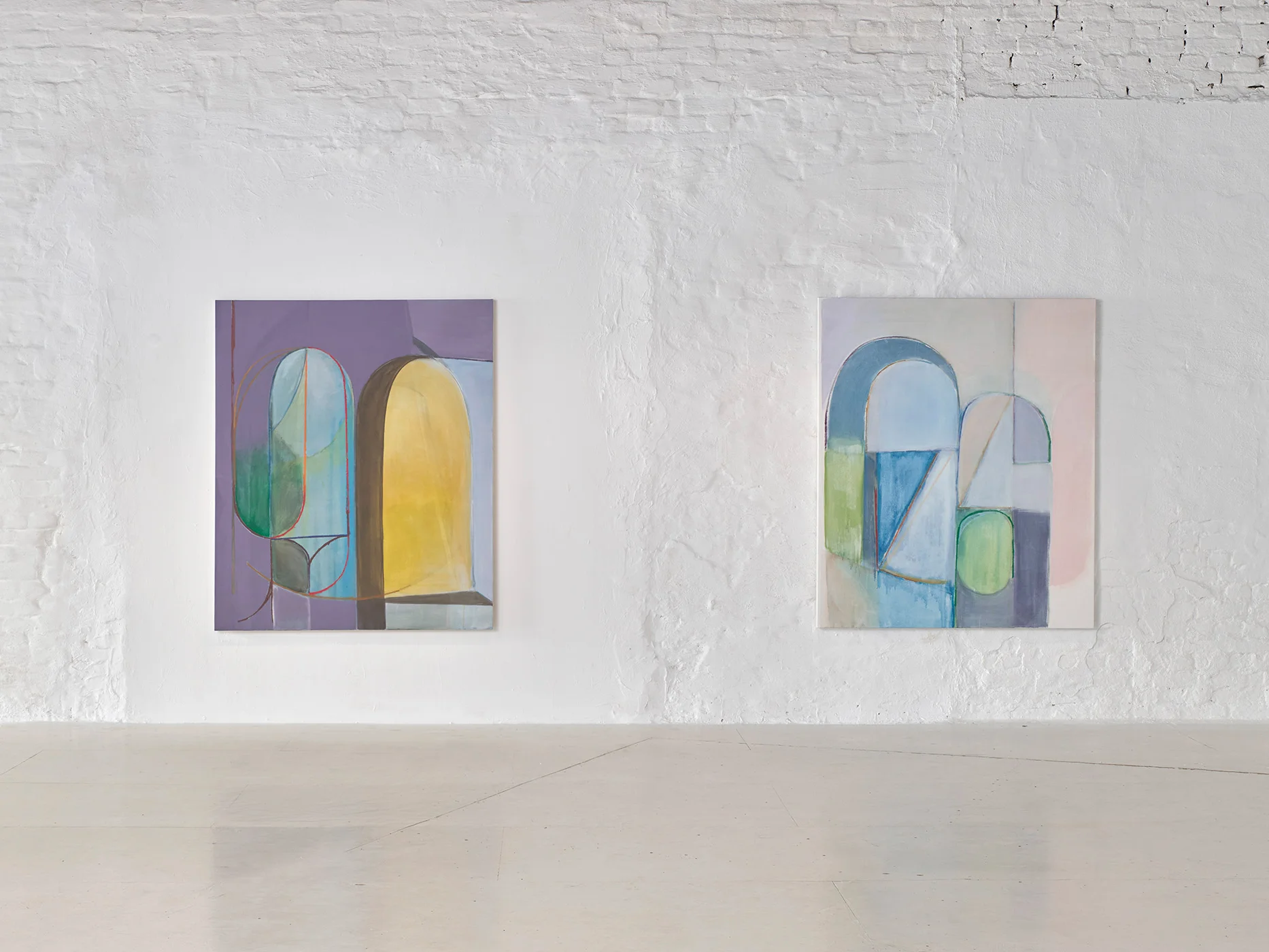 Installation view, Interiors , wildpalms, Dusseldorf, September 2018 From a photo by Achim Kukulies