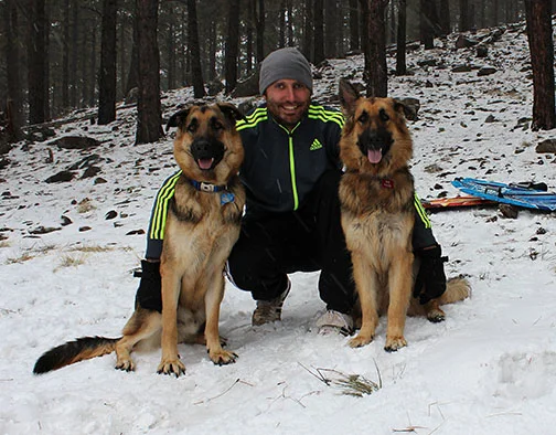 Joshua McCauley with His Shepherds 