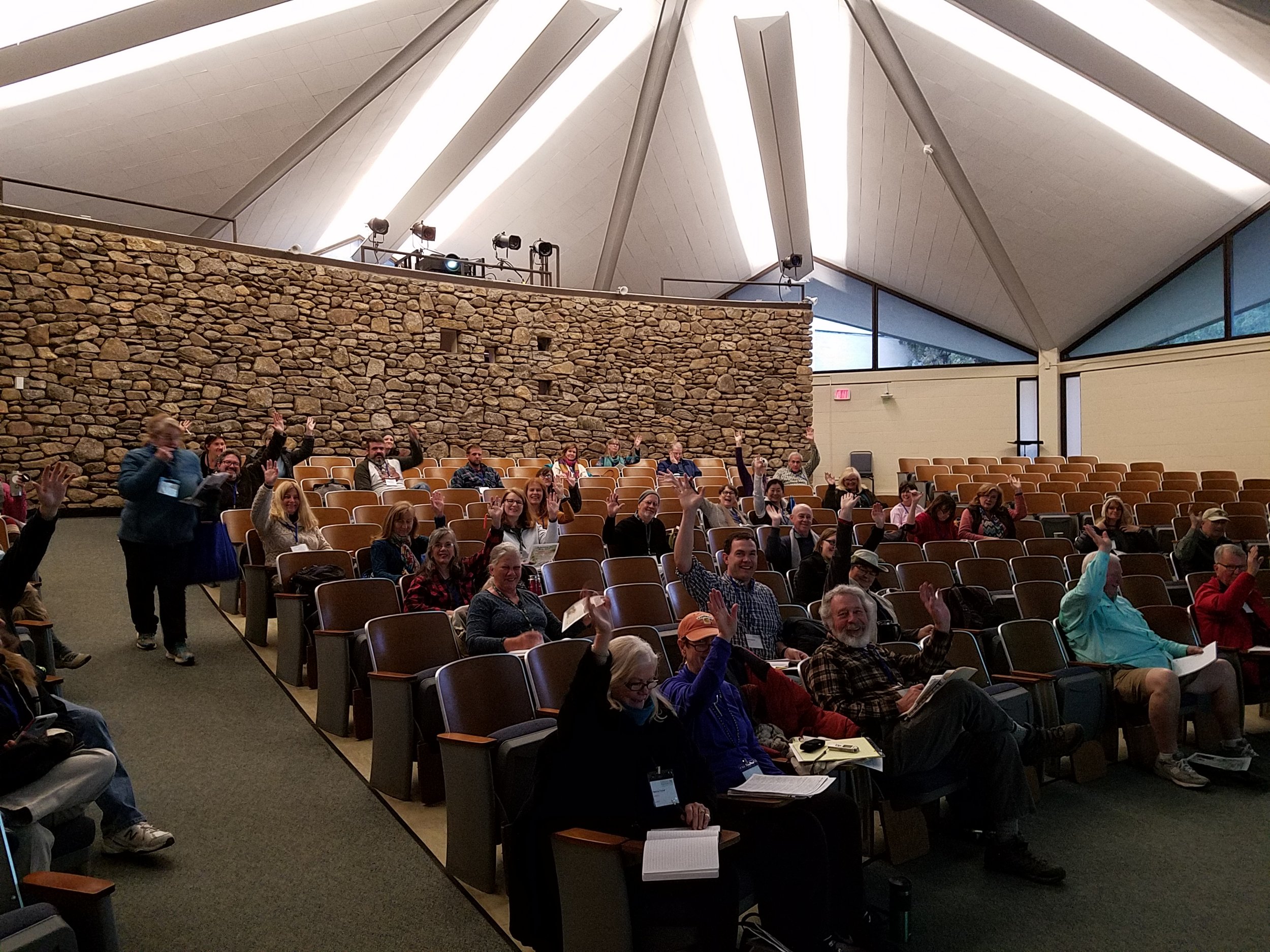 My gathering tomato audience, Organic Growers School, Saturday morning March 11, UNC Asheville